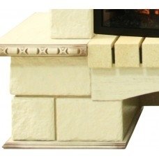 Royal Flame Pierre Luxe Шампань угл. с очагом Dioramic 25 (Сл.кость с патиной) электрокамин с широким очагом 2D