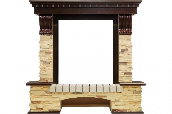 Royal Flame Pierre Luxe сланец под классический очаг (Темный дуб) классический портал для камина