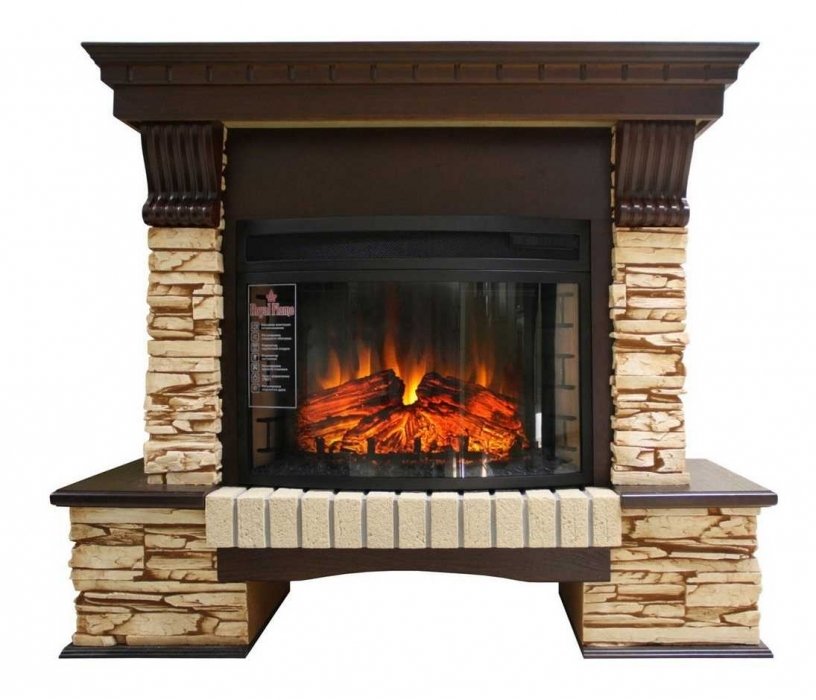 Royal Flame Pierre Luxe сланец с очагом Dioramic 25 (дуб) электрокамин с широким очагом 2D