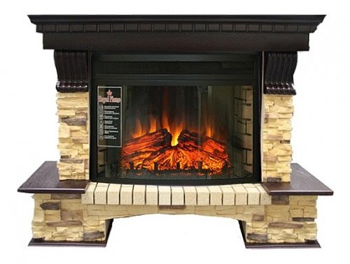 Royal Flame Pierre Luxe сланец с очагом Dioramic 25 (темный дуб) электрокамин с широким очагом 2D