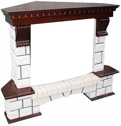 Royal Flame Pierre Luxe угл. под очаги Dioramic 28 FX (Темный дуб) из искусственного камня каменный портал