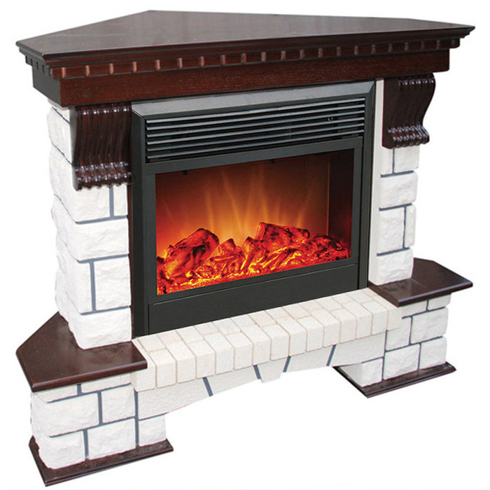 Royal Flame Pierre Luxe угл. под очаги Symphony 2608 EU/ 2624-L (Темный дуб) угловой широкий портал