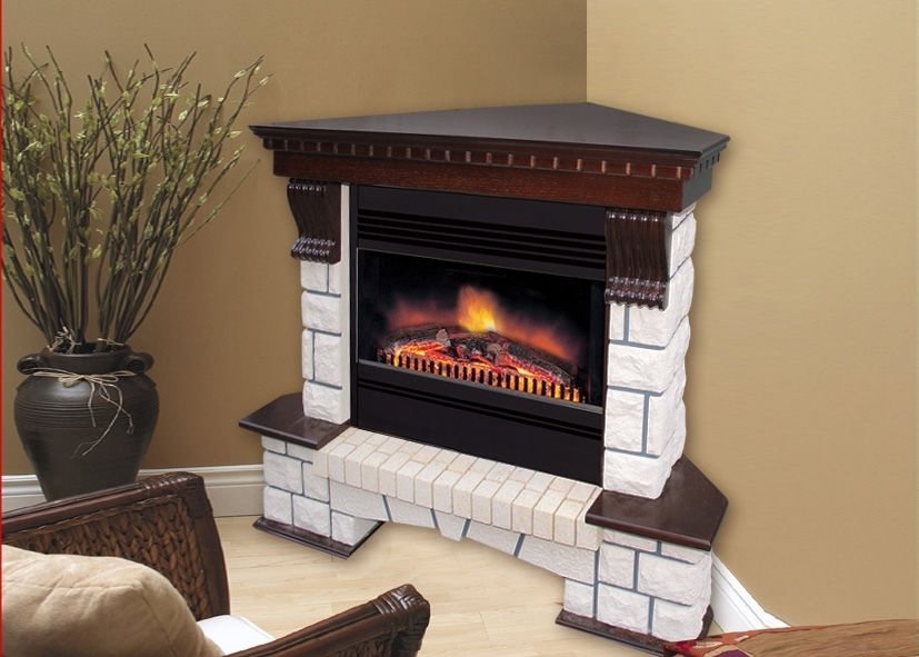 Royal Flame Pierre Luxe угл. с очагом Majestic FX / Fobos FX электрокамин с классическим очагом 2D