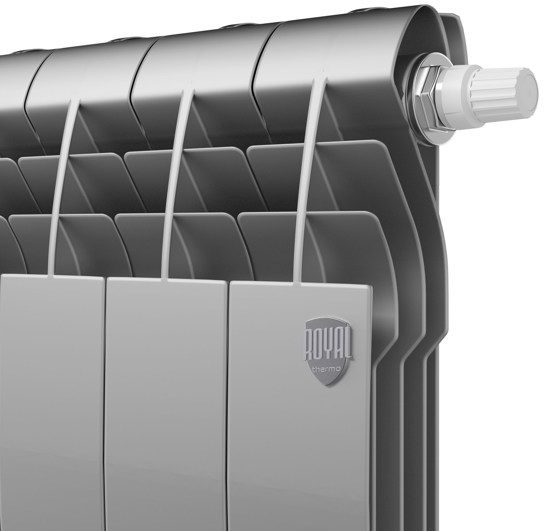 Royal Thermo BiLiner 350 /Silver Satin VR - 10 секц. биметаллический радиатор