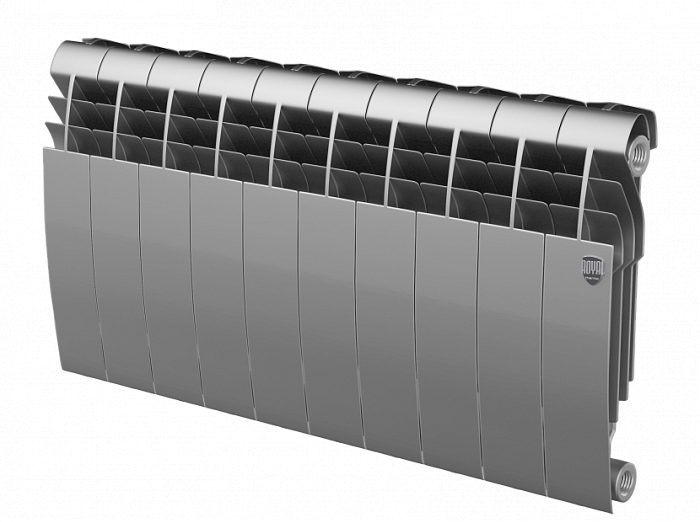 Royal Thermo Biliner 350 VD 10 секц. Silver Satin биметаллический радиатор
