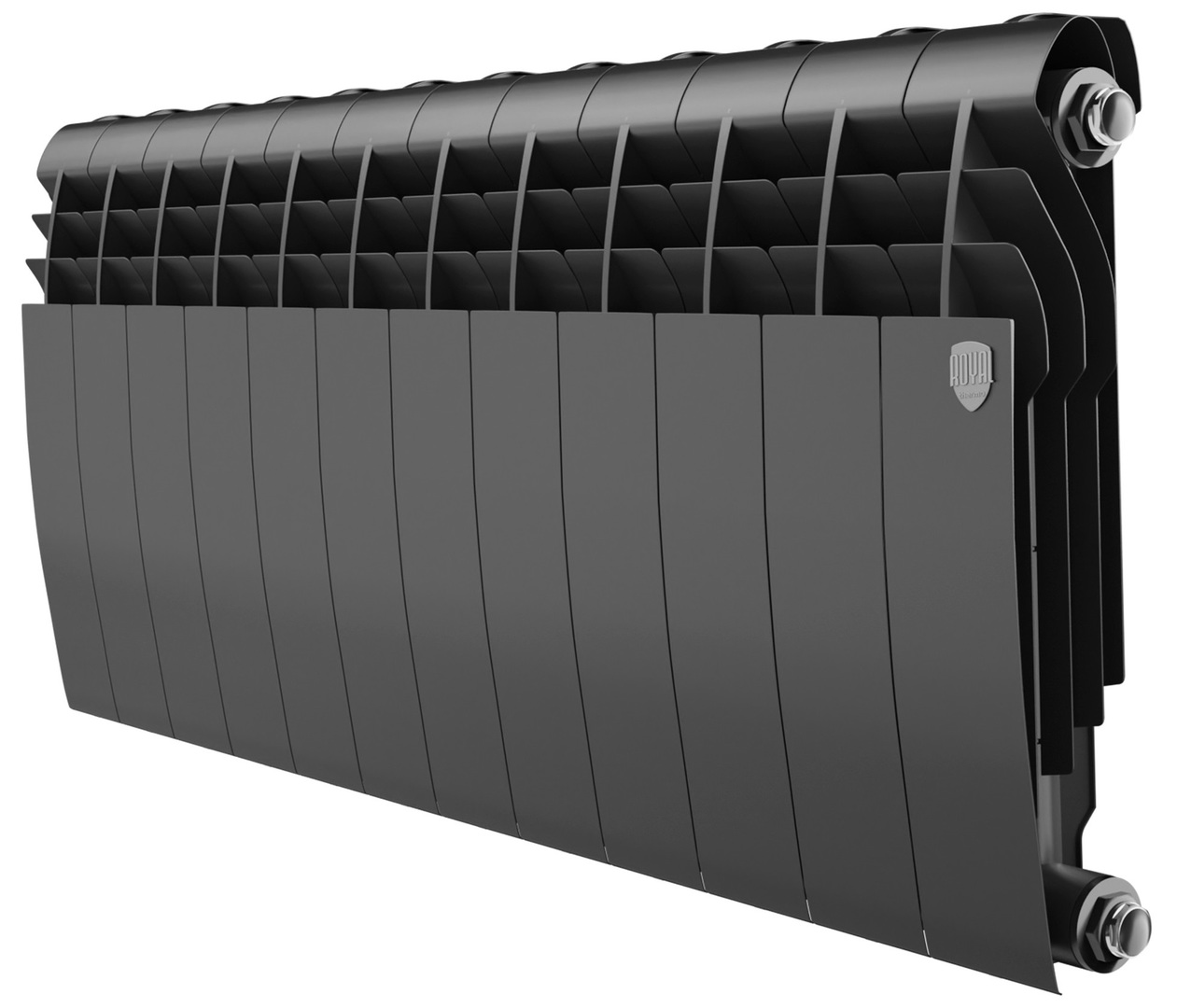 Royal Thermo BILINER B 350 Чёрный - 12 секц. биметаллический радиатор