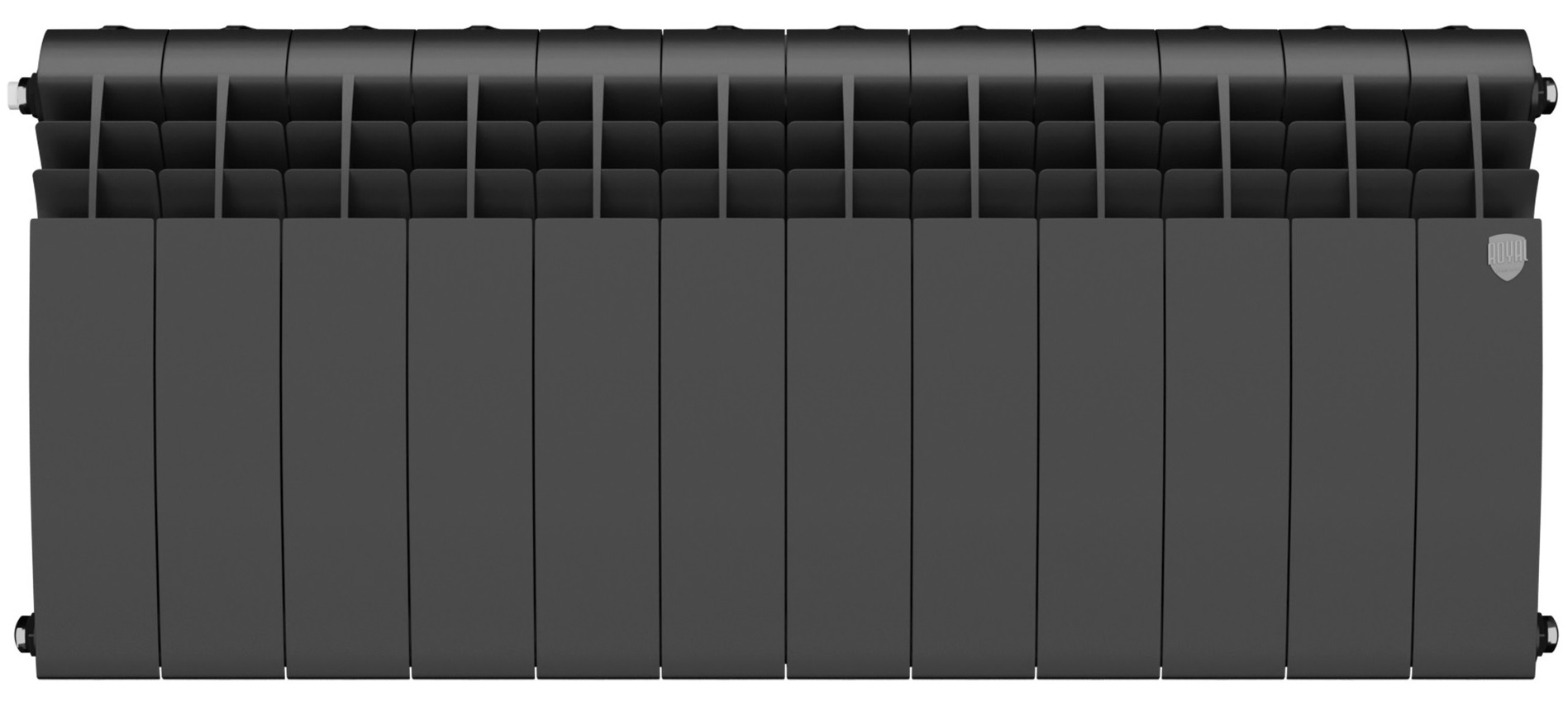 Royal Thermo BILINER B 350 Чёрный - 12 секц. биметаллический радиатор