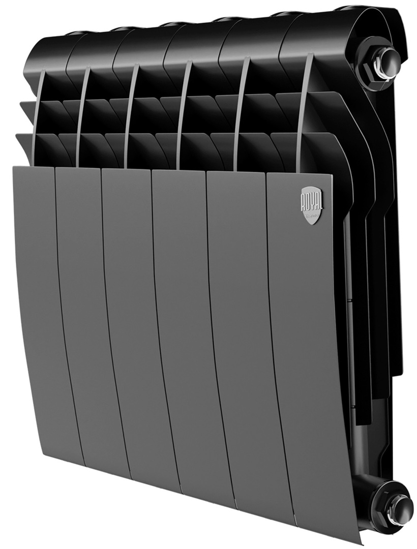 Royal Thermo BILINER B 350 Чёрный - 6 секц. биметаллический радиатор