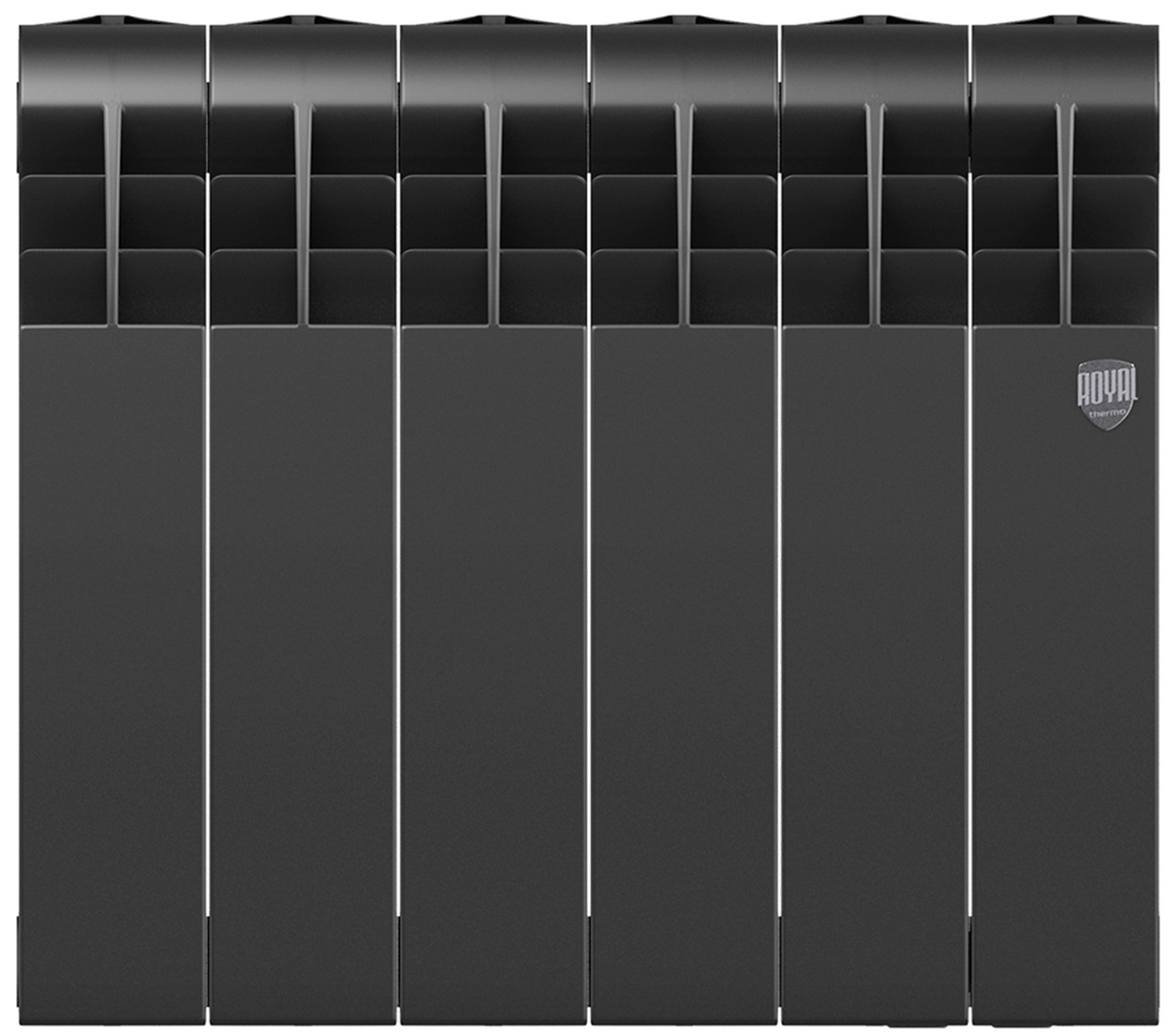 Royal Thermo BILINER B 350 Чёрный - 6 секц. биметаллический радиатор