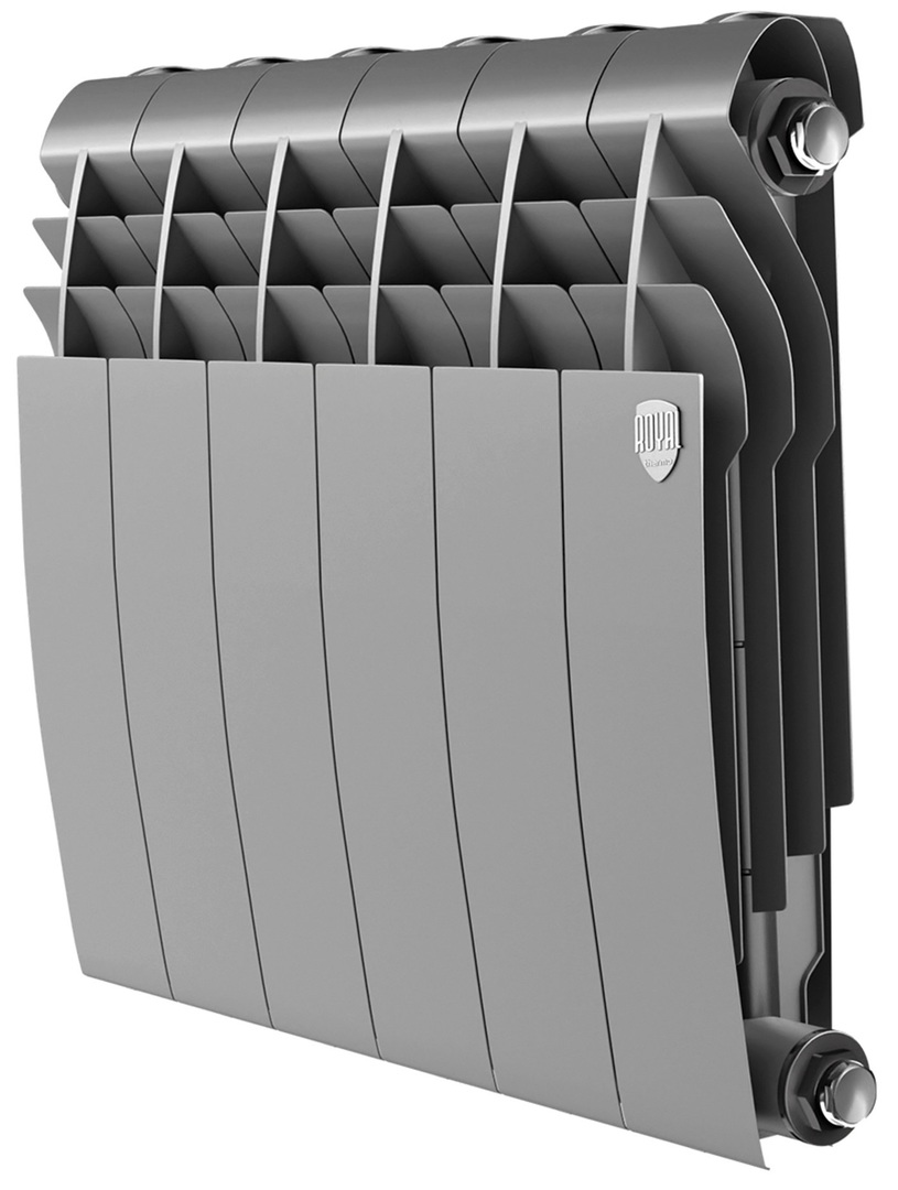 Royal Thermo BILINER B 350 Серебристый - 6 секц. биметаллический радиатор