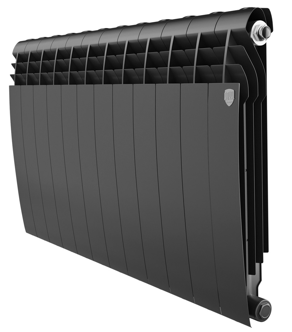 Royal Thermo BILINER B 500 Чёрный - 12 секц. биметаллический радиатор