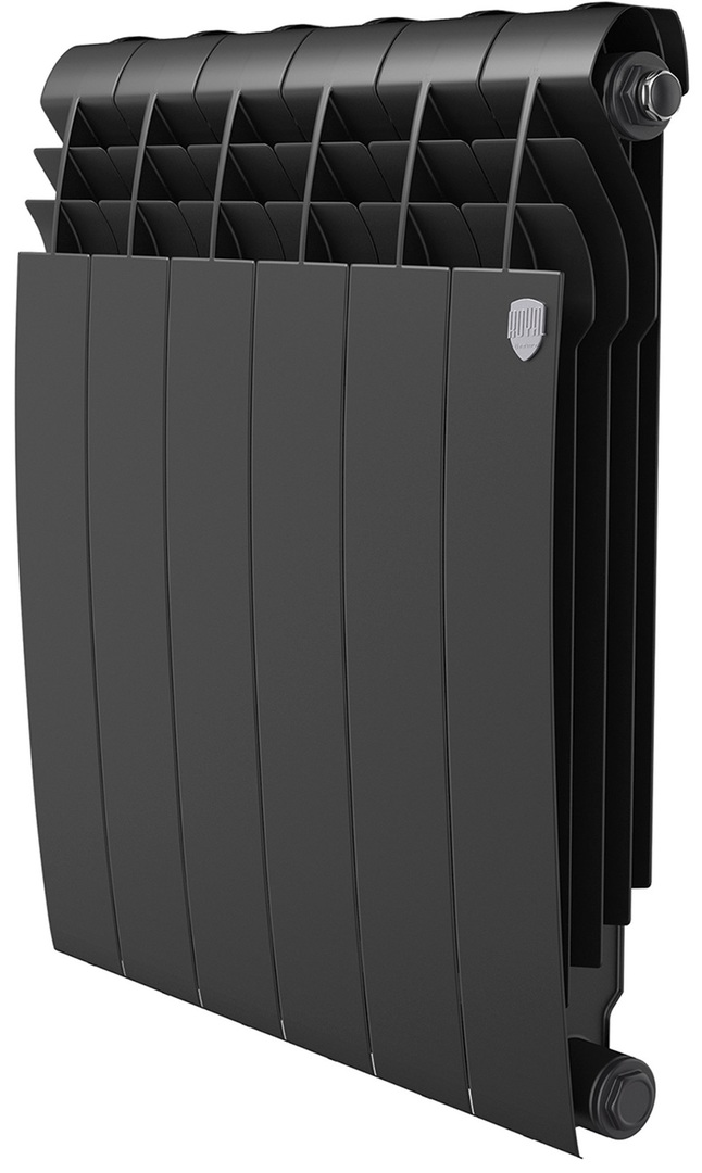Royal Thermo BILINER B 500 Чёрный - 6 секц. биметаллический радиатор
