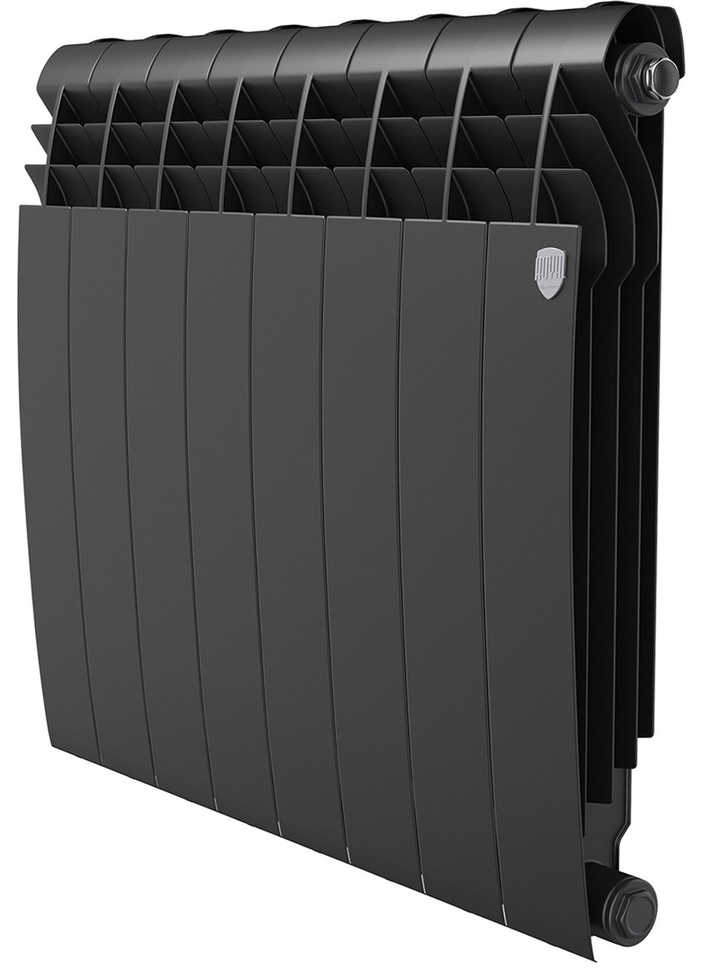 Royal Thermo BILINER B 500 Чёрный - 8 секц. биметаллический радиатор