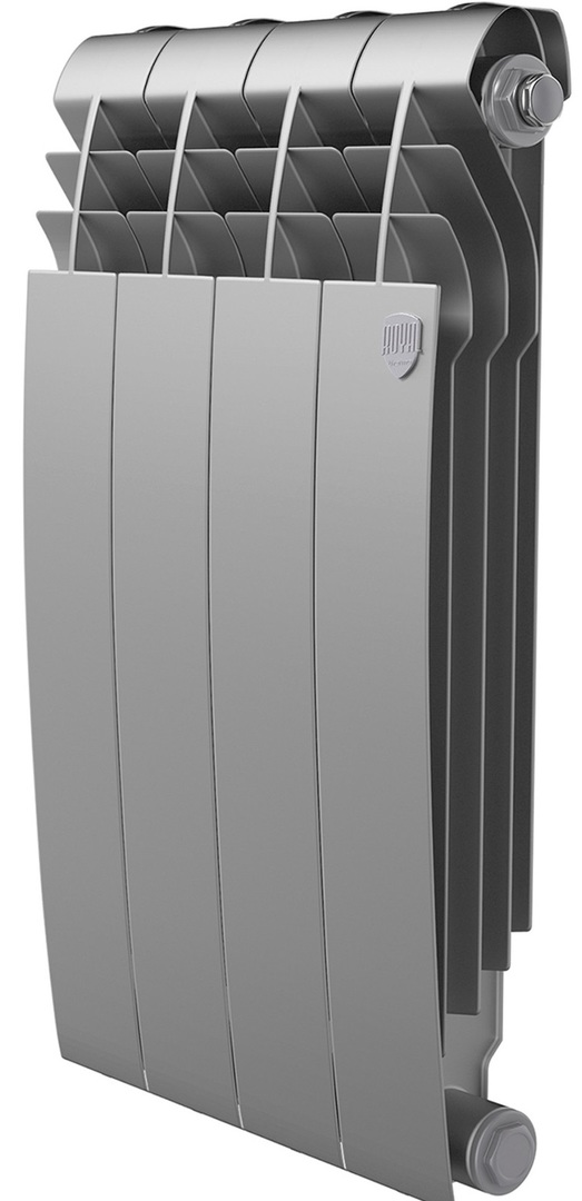Royal Thermo BILINER B 500 Серебристый - 4 секц. биметаллический радиатор