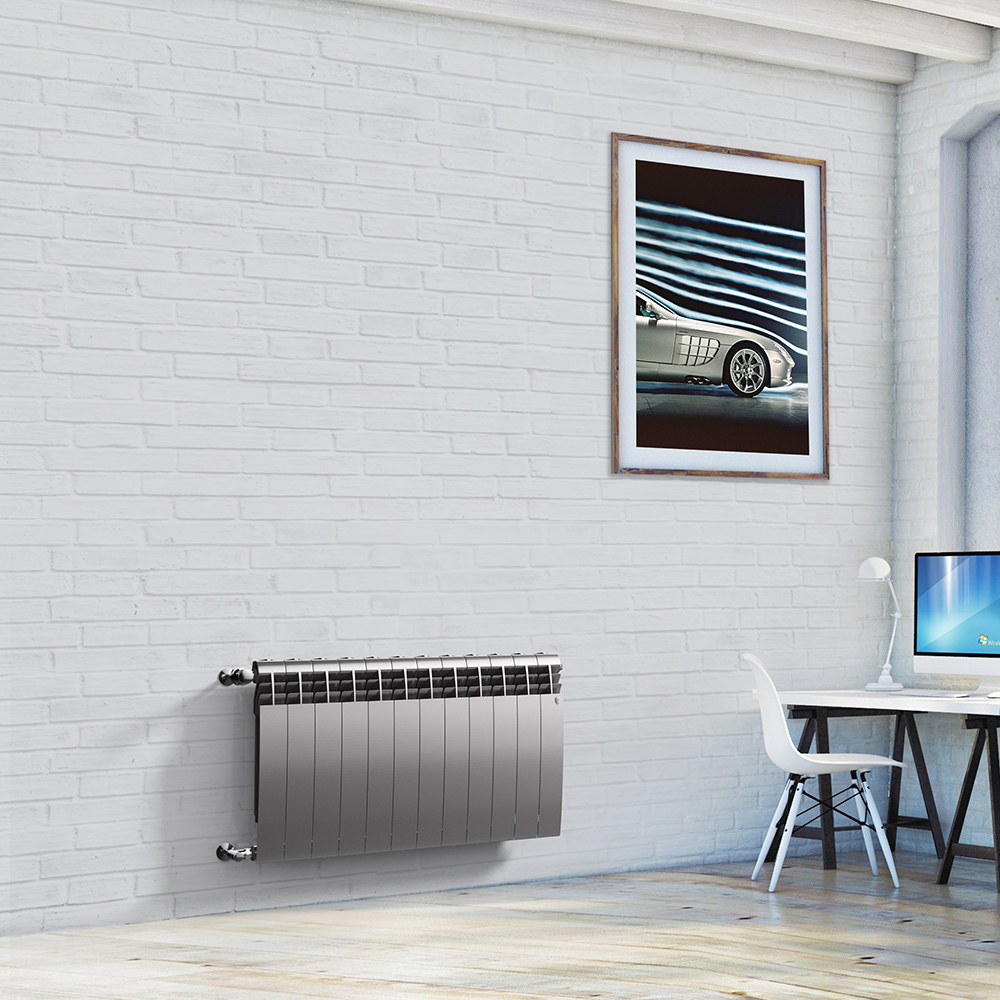 Royal Thermo BILINER B 500 Серебристый - 4 секц. биметаллический радиатор