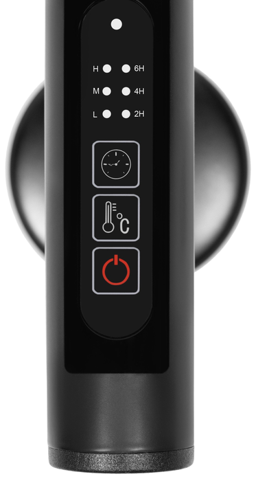 Royal Thermo Classic black П6 450х650 электро (встроен. диммер) электрический полотенцесушитель лесенка