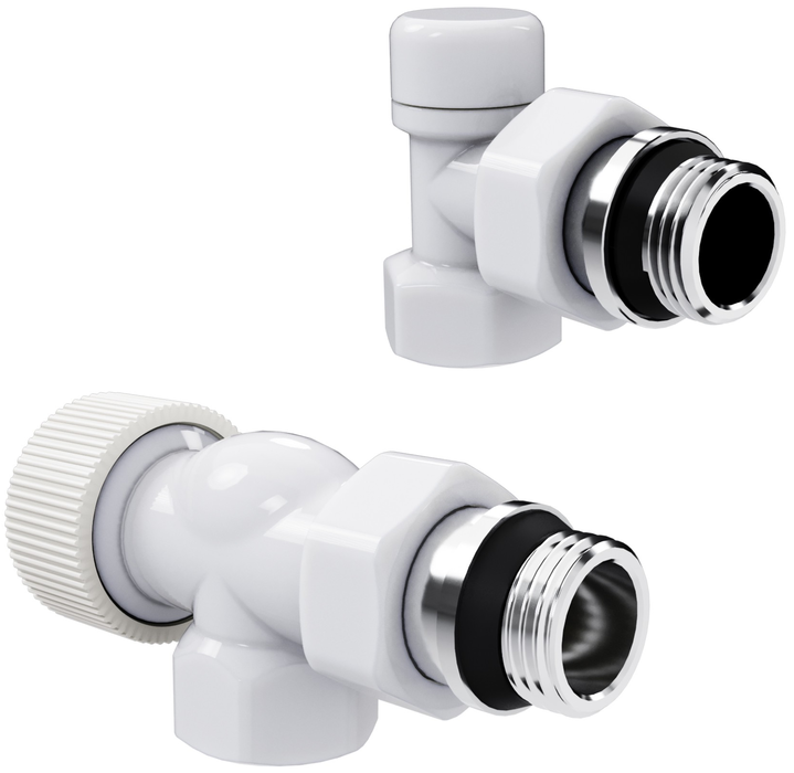 Royal Thermo Design 1/2"М30х1,5 (Белый), осевой набор термостатический
