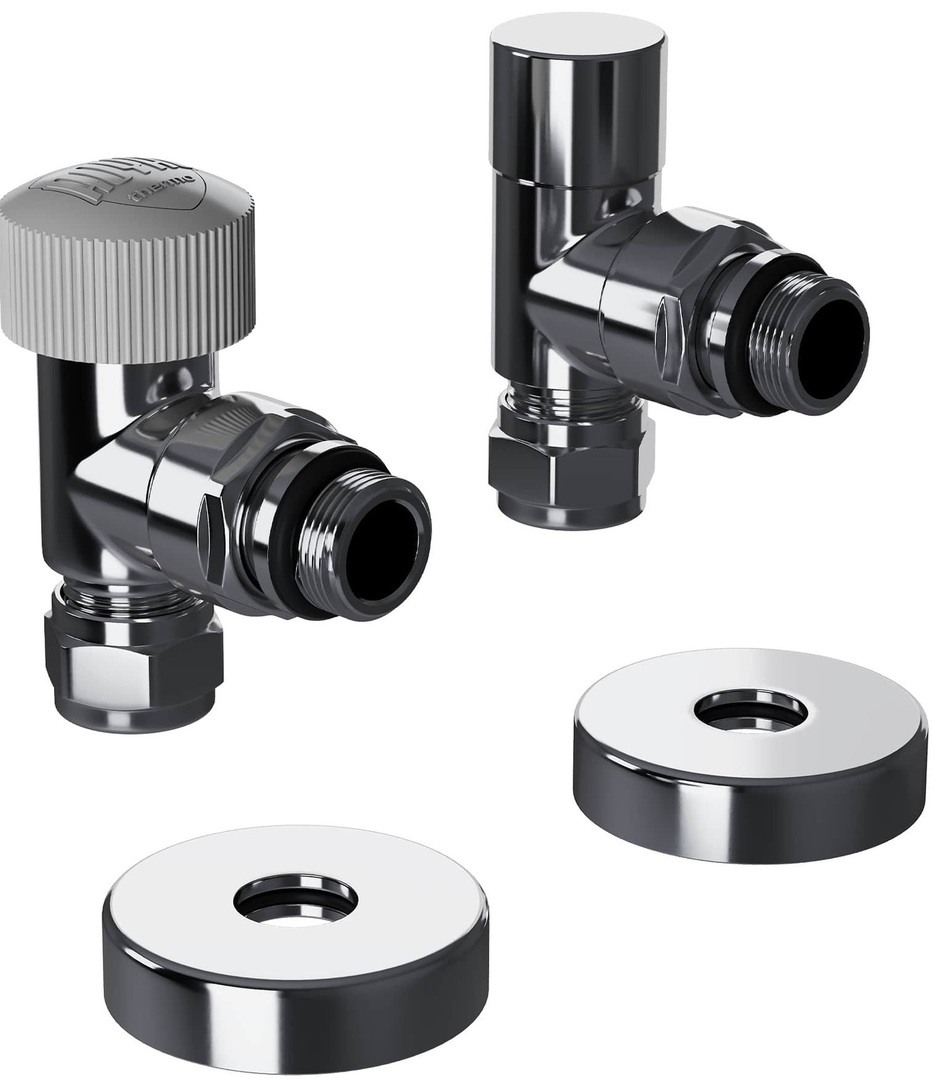 Royal Thermo Design Pro 15мм М30х1,5 (Хром), угловой набор термостатический