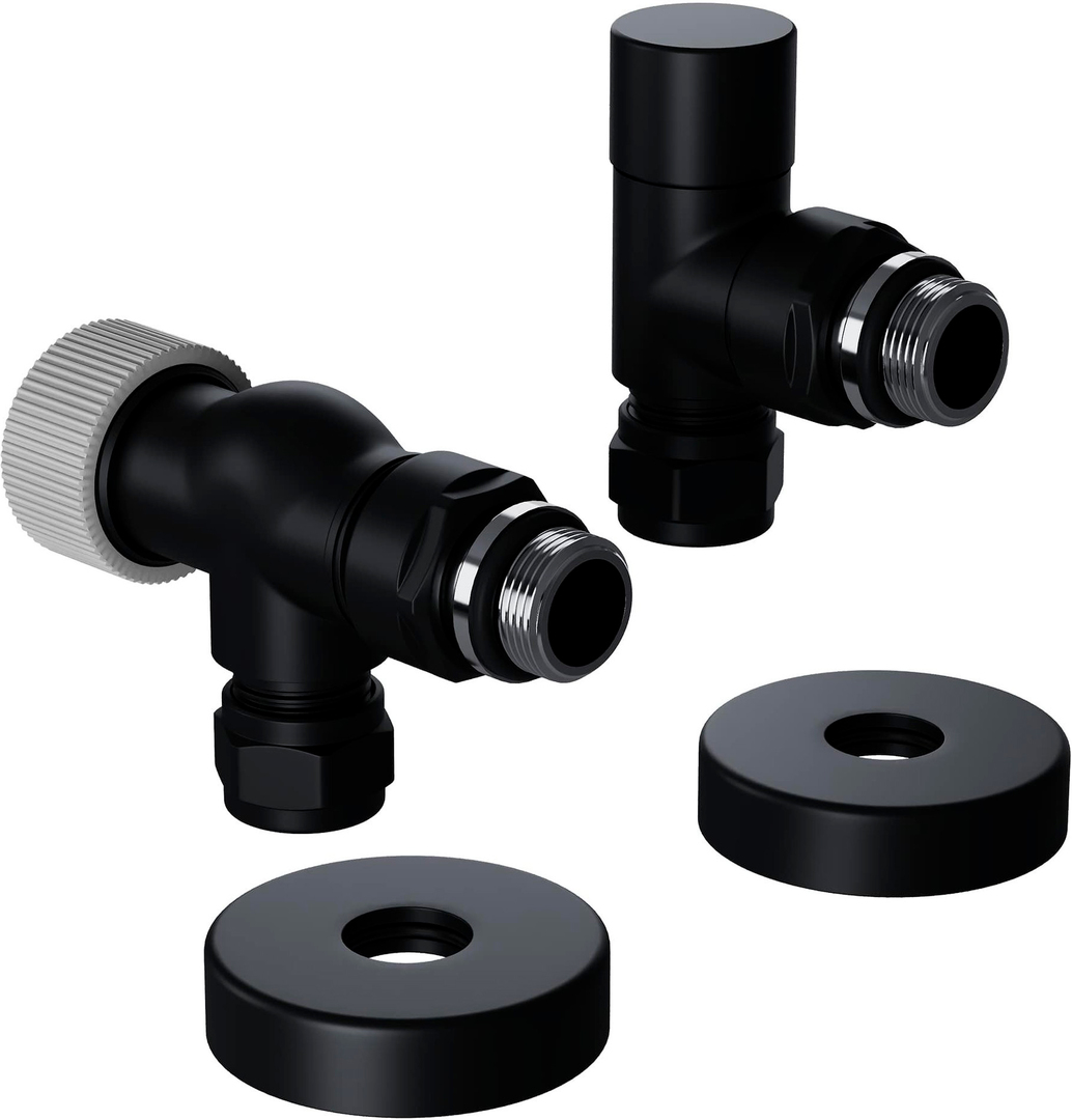 Royal Thermo DESIGN PRO осевой М30х1,5 1/2" (черный) термостатический вентиль