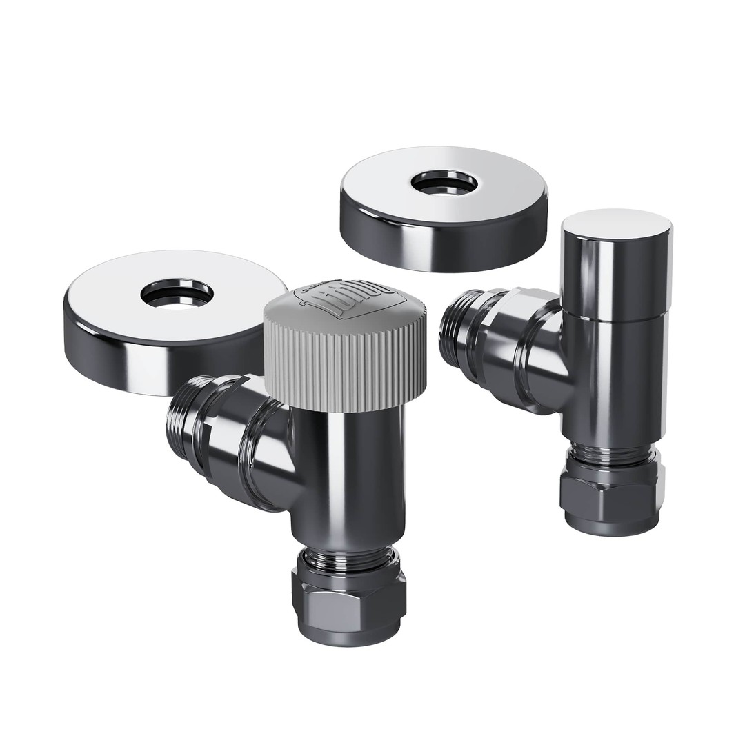 Royal Thermo DESIGN PRO угловой М30х1,5 1/2" (хром) набор термостатический