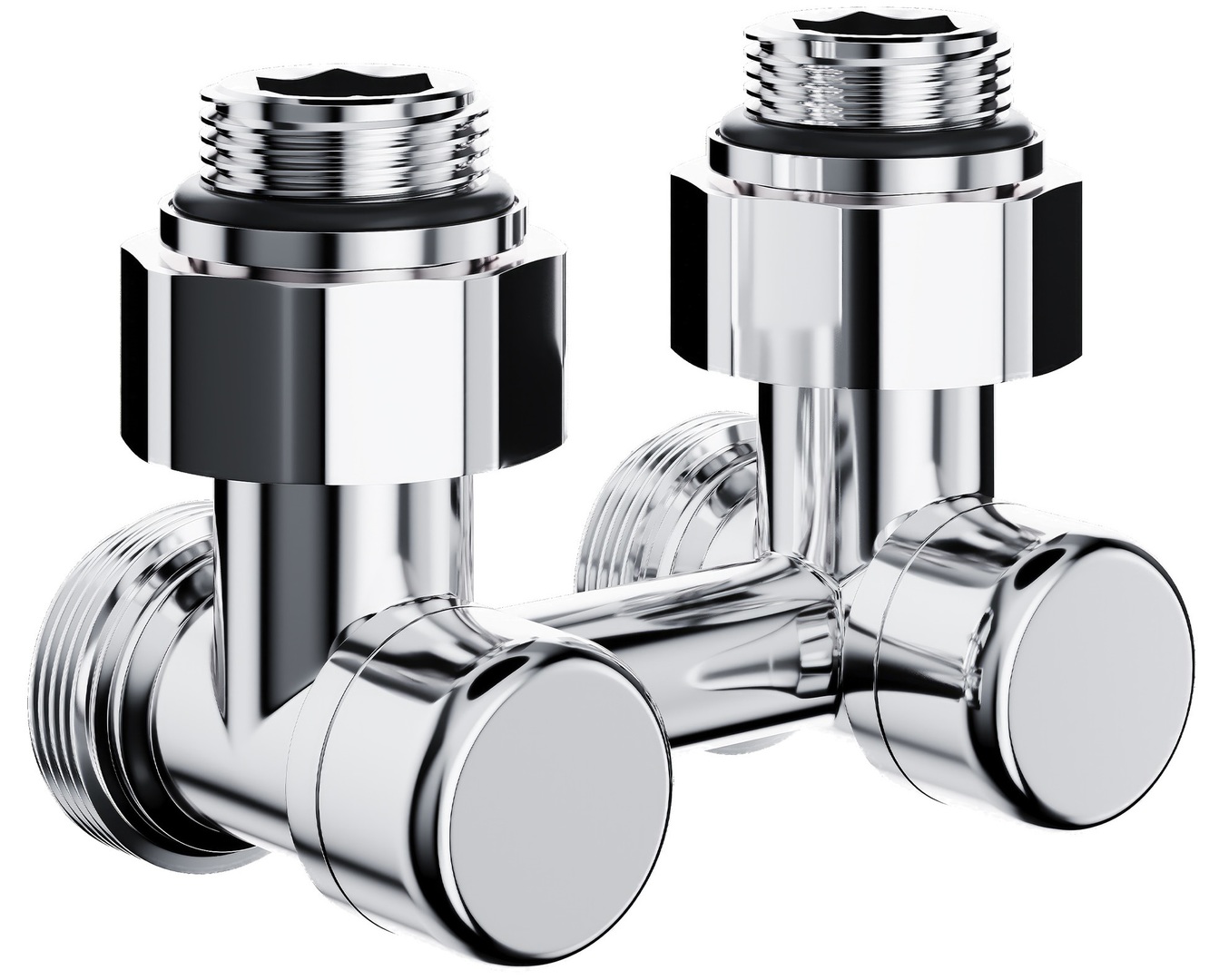 Royal Thermo Design угловой 1/2"х3/4" EK (хром) узел нижнего подключения