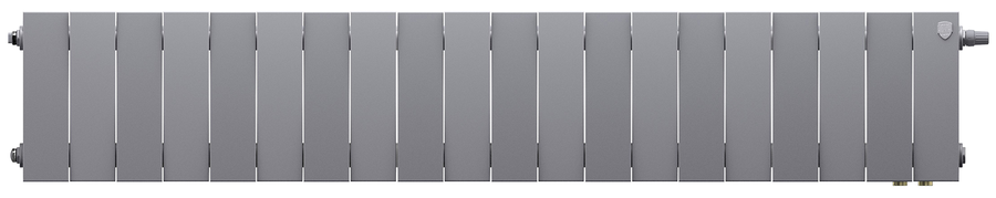Royal Thermo PianoForte 200 /Silver Satin - 20 секц. VDR биметаллический радиатор
