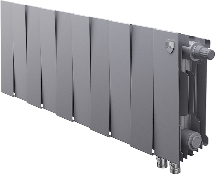 Royal Thermo Pianoforte 200 VD 10 секц. Silver Satin биметаллический радиатор