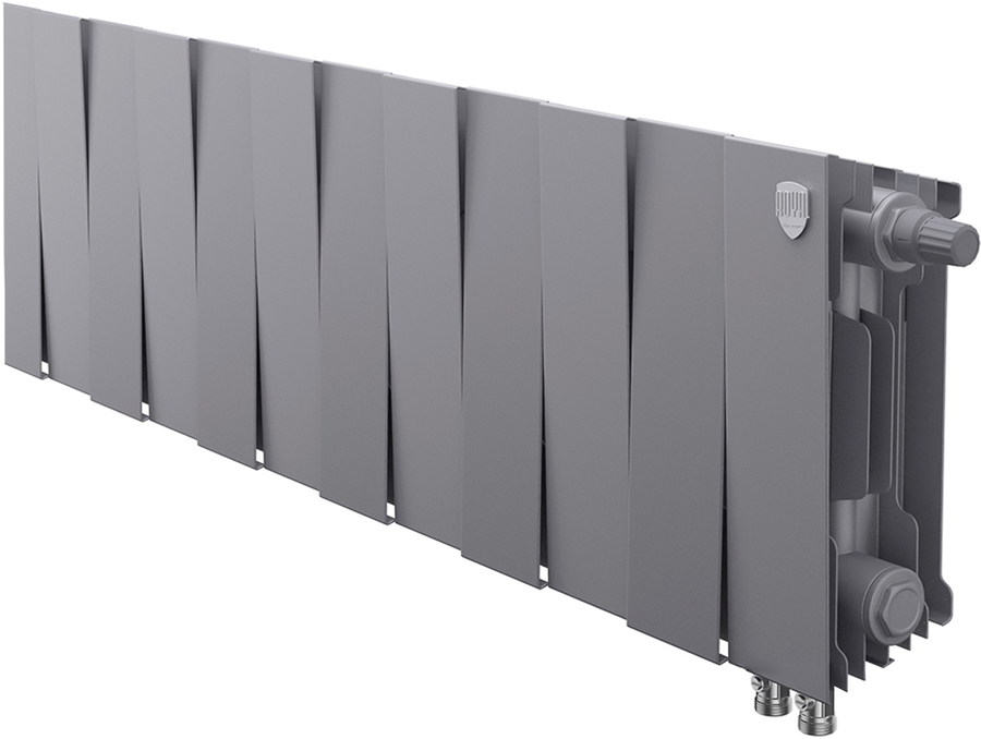 Royal Thermo Pianoforte 200 VD 12 секц. Silver Satin биметаллический радиатор