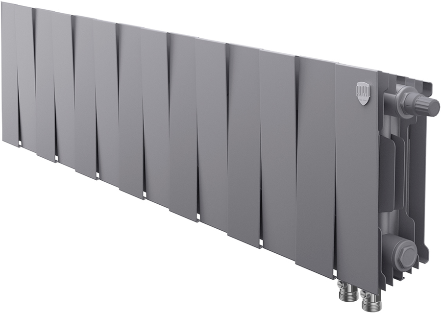 Royal Thermo Pianoforte 200 VD 14 секц. Silver Satin биметаллический радиатор