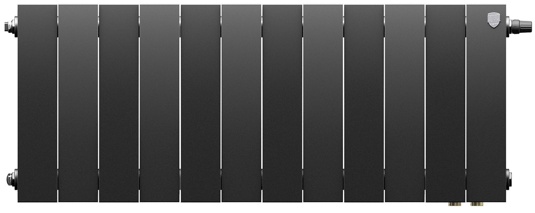 Royal Thermo PianoForte 300 Чёрный VR80 - 12 секц. биметаллический радиатор