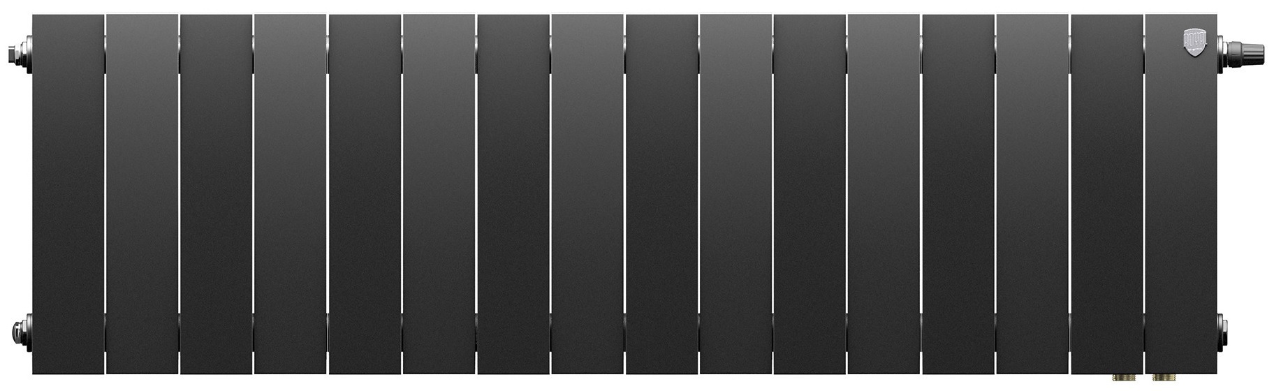 Royal Thermo PianoForte 300 Чёрный VR80 - 16 секц. биметаллический радиатор