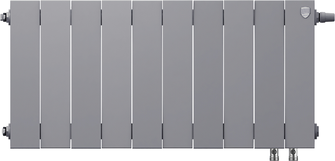 Royal Thermo PianoForte 300 /Silver Satin - 10 секц. VDR биметаллический радиатор