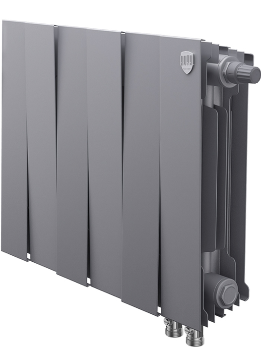 Royal Thermo Pianoforte 300 VD 6 секц. Silver Satin биметаллический радиатор