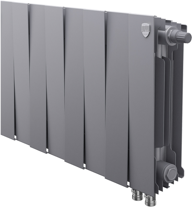 Royal Thermo Pianoforte 300 VD 8 секц. Silver Satin биметаллический радиатор