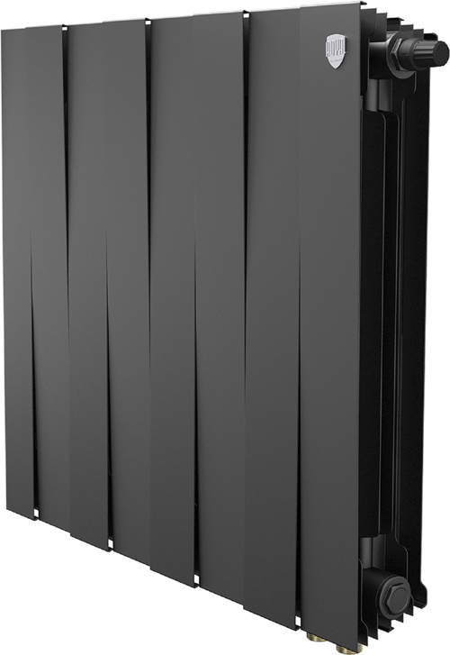 Royal Thermo PianoForte 500 Чёрный VR80 - 8 секц. биметаллический радиатор