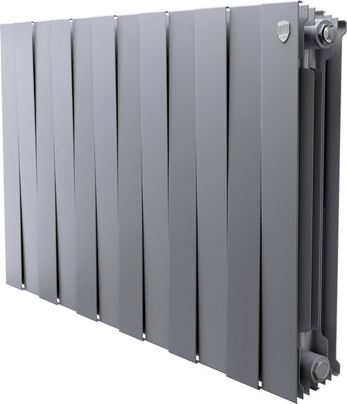 Royal Thermo PianoForte 500 Серебристый - 12 секц. биметаллический радиатор