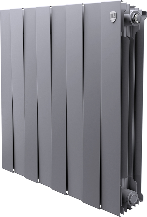 Royal Thermo PianoForte 500 Серебристый - 8 секц. биметаллический радиатор