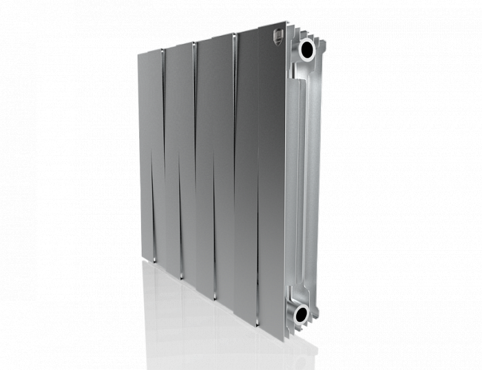 Royal Thermo Pianoforte 500 VD 8 секц. Silver Satin биметаллический радиатор