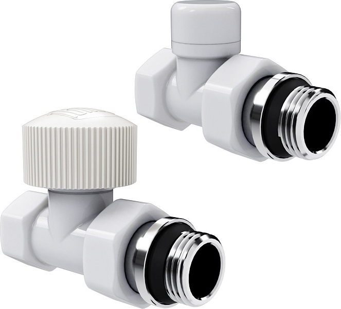 Royal Thermo Прямой Design 3/4 М30х1,5 (белый) набор термостатический