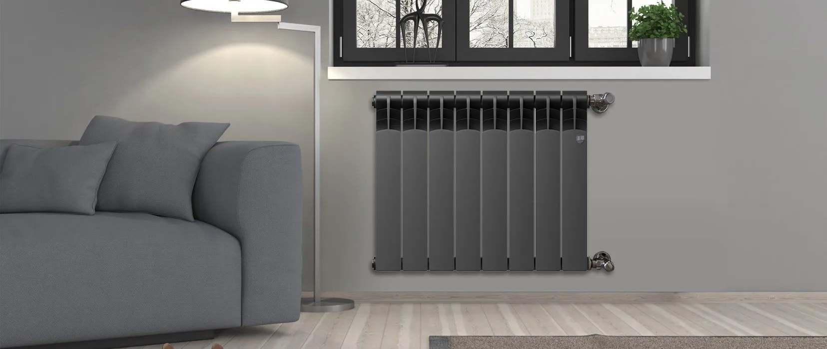 Royal Thermo Revolution Bimetall 500 2.0/Noir Sable - 8 секц. биметаллический радиатор