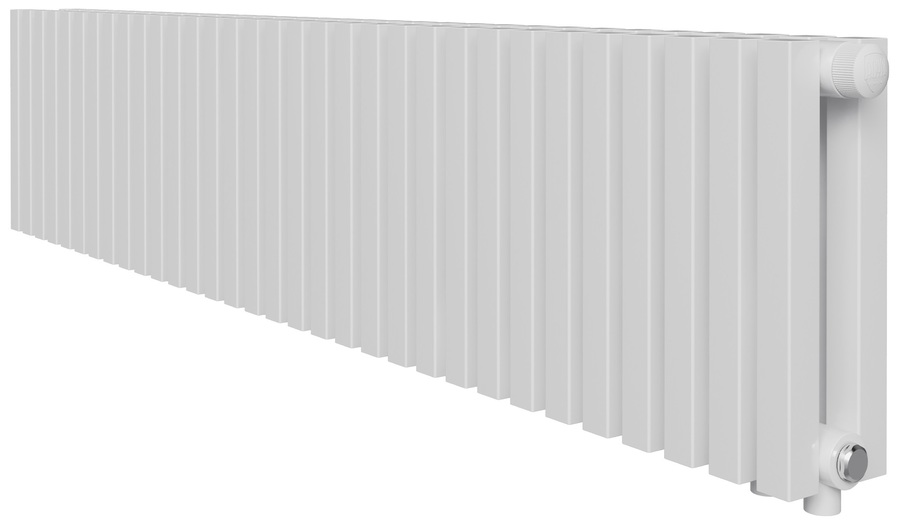 Royal Thermo Shift Q30 VC2030 - 26 секц. RAL9016, нижнее 1/2 радиатор отопления