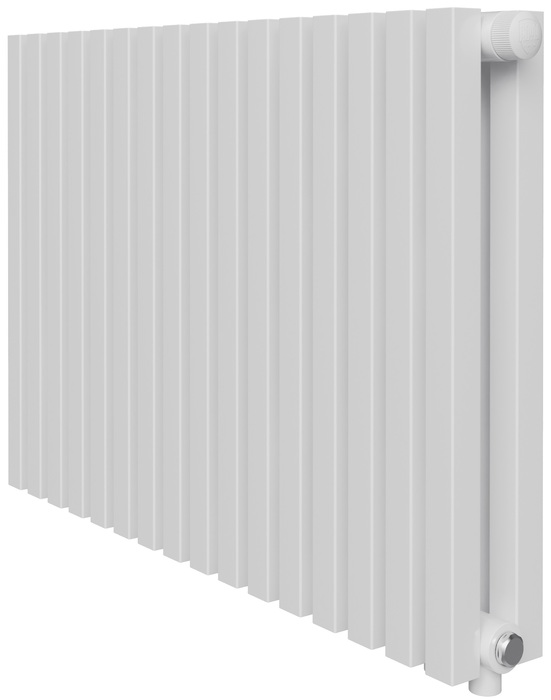 Royal Thermo Shift Q30 VC2050 - 12 секц. RAL9016, нижнее 1/2 радиатор отопления
