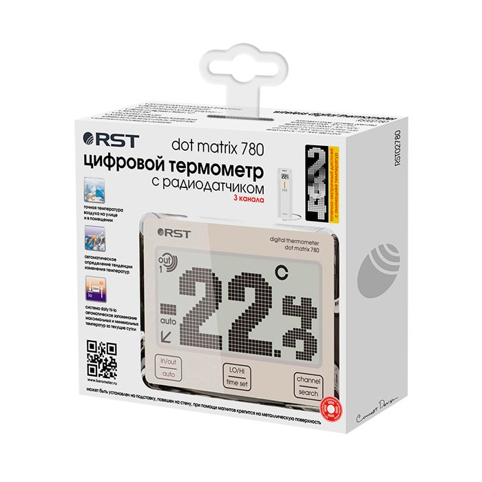 Rst 02780 электронный фасадный термометр