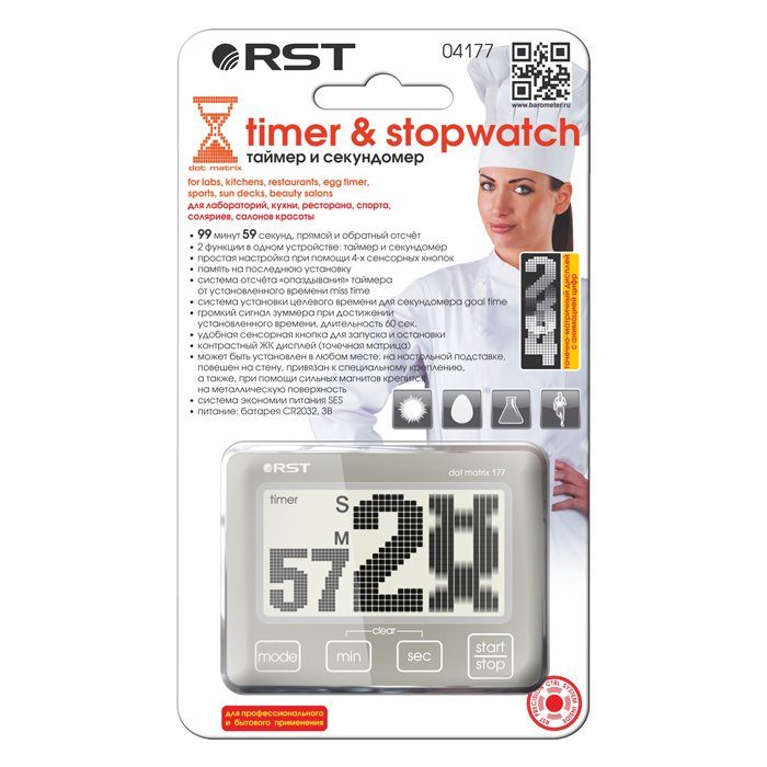 Rst 04177 с таймером сенсорные часы