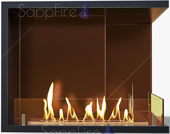 Sappfire для угловой стены 1000 настенный биокамин