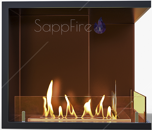 Sappfire для угловой стены 700 настенный биокамин