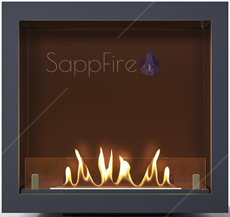 Sappfire Каминная вставка для встраивания Black 500 напольный биокамин