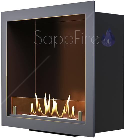 Sappfire Каминная вставка для встраивания Black 600 напольный биокамин