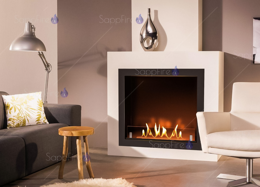 Sappfire Каминная вставка для встраивания Black 600 напольный биокамин
