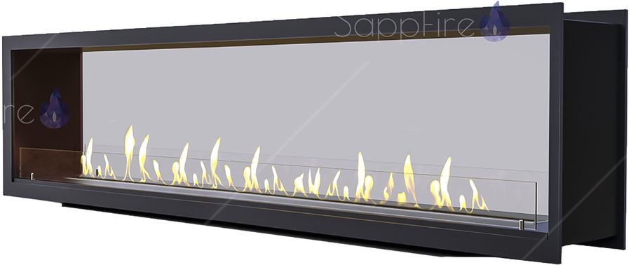 Sappfire сквозной очаг 2200 настенный биокамин